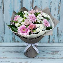 Букет цветов из:  Герберы, Альстромерии и Хризантемы в Намцах
