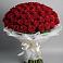 Букет 101 Красная роза Блэк Мэджик в Намцах
