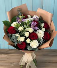 Букет цветов из:  Розы и Альстромерии в Намцах