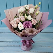Букет цветов из:  Розы и Лизиантусы в Намцах