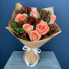 Букет цветов из:  Розы и Альстромерии в Намцах