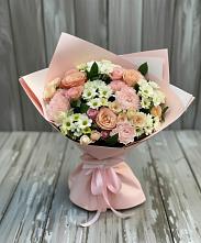 Букет цветов из:  Гвоздики, Розы и Хризантемы в Намцах
