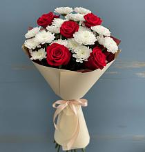 Букет цветов из:  Розы и Хризантемы #REPLACE_PRED# Намцах