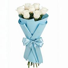 Букет 7 белых роз Проуд в Намцах