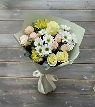 Букет цветов из:  Альстромерии, Розы и Хризантемы в Намцах